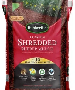 Rubberific 0.8-cu ft Red Rubber Mulch