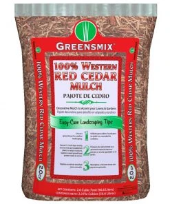 Greensmix 2-cu ft Red Cedar Mulch