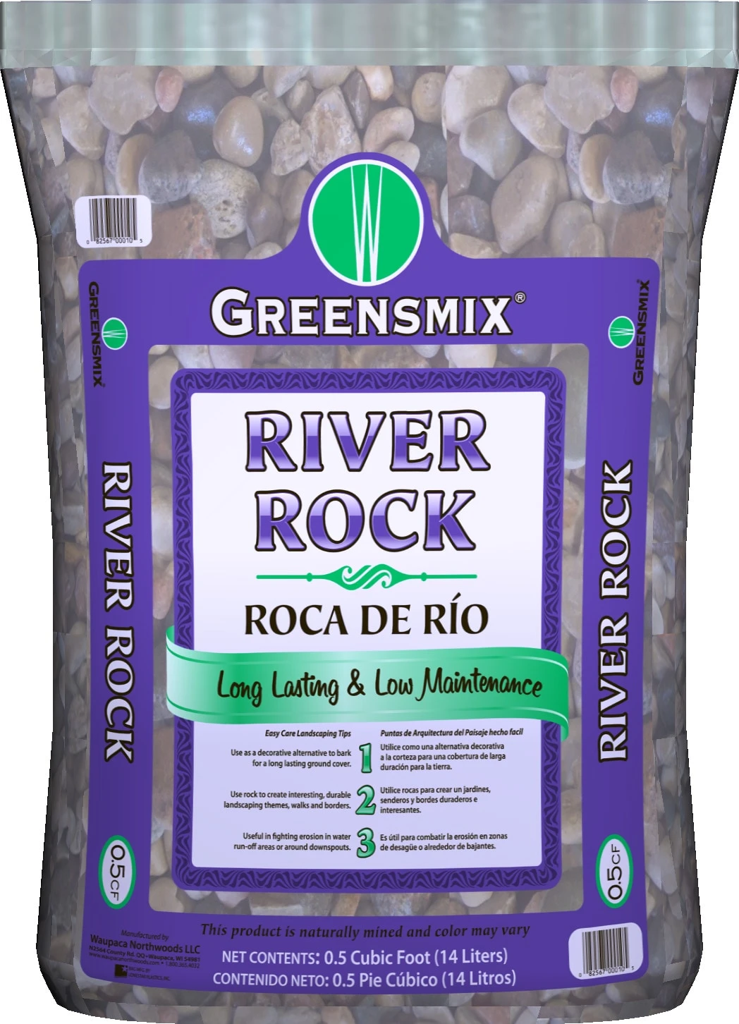 Greensmix Landscaping Rock 0.5-cu ft River Rock