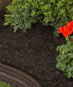 Rubberific Rubberific premium shredded rubber mulch 0.8-cu ft Dark Brown Rubber Mulch -SoilCraft Shop 03340158 scaled