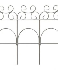 Garden Accents Edging 14-in H x 8-t L White Scroll Folding Fence