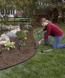 EasyFlex 100-ft Black Plastic Landscape Edging Roll -SoilCraft Shop 09549142