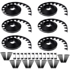 EasyFlex 240-ft Black Plastic Landscape Edging Roll
