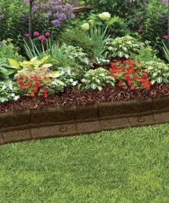 Rubberific 4-ft Brown Rubber Landscape Edging Section -SoilCraft Shop 11890703