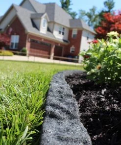 Rubberific 4-ft Gray Rubber Landscape Edging Section 16 Rubberific 4-ft Gray Rubber Landscape Edging Section -SoilCraft Shop 11899104