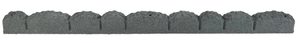 Rubberific 4-ft Gray Rubber Landscape Edging Section 1 Rubberific 4-ft Gray Rubber Landscape Edging Section