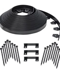 EasyFlex No-Dig 60-ft Black Plastic Landscape Edging Roll