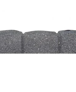 Multy Home Castle Stone Garden Border 4-ft Grey Rubber Landscape Edging Section -SoilCraft Shop 14553343