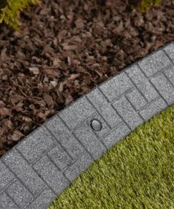 Rubberific 4-ft Gray Rubber Landscape Edging Section 12 Rubberific 4-ft Gray Rubber Landscape Edging Section -SoilCraft Shop 15926705