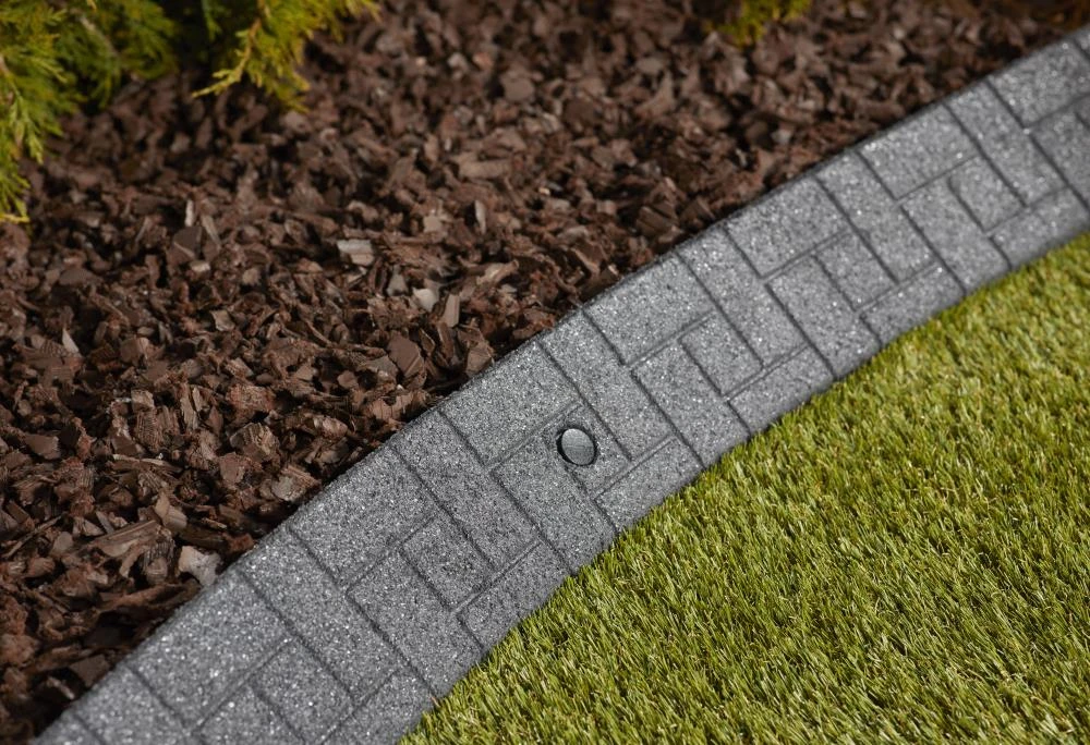 Rubberific 4-ft Gray Rubber Landscape Edging Section 4 Rubberific 4-ft Gray Rubber Landscape Edging Section - Image 4