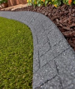 Rubberific 4-ft Gray Rubber Landscape Edging Section 16 Rubberific 4-ft Gray Rubber Landscape Edging Section -SoilCraft Shop 16707656