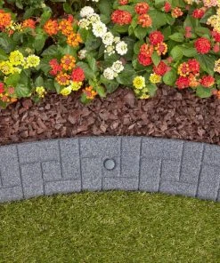 Rubberific 4-ft Gray Rubber Landscape Edging Section 14 Rubberific 4-ft Gray Rubber Landscape Edging Section -SoilCraft Shop 16707659