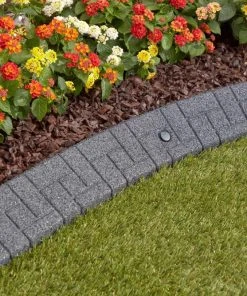 Rubberific 4-ft Gray Rubber Landscape Edging Section 17 Rubberific 4-ft Gray Rubber Landscape Edging Section -SoilCraft Shop 16707660
