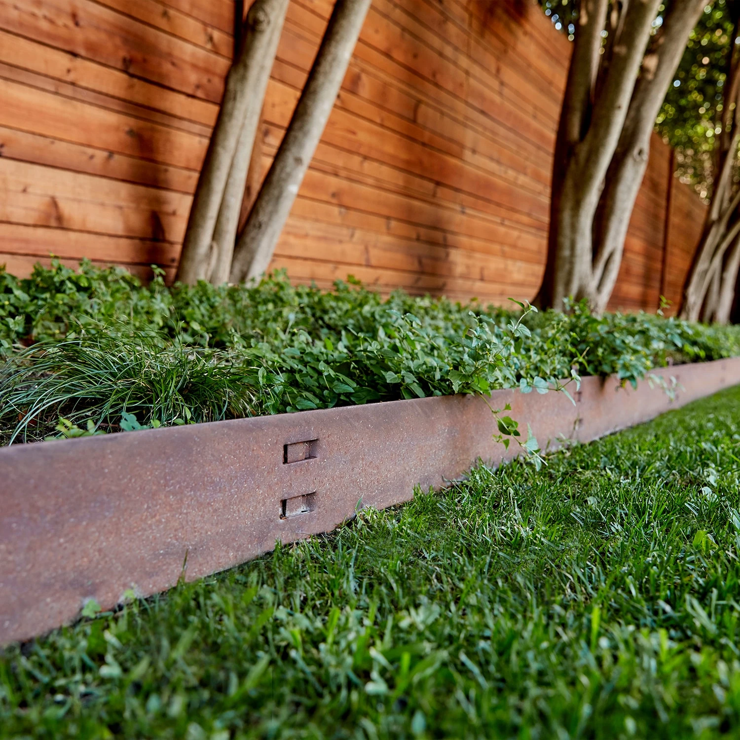 COL-MET 4-ft Brown Powder Coat Steel Landscape Edging Section 3 COL-MET 4-ft Brown Powder Coat Steel Landscape Edging Section - Image 3
