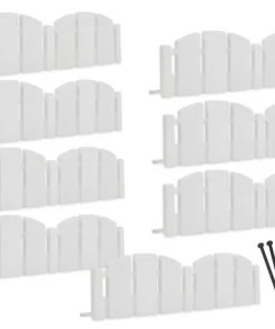 EasyFlex 8-Pack 10-ft White Plastic Landscape Edging Bundle