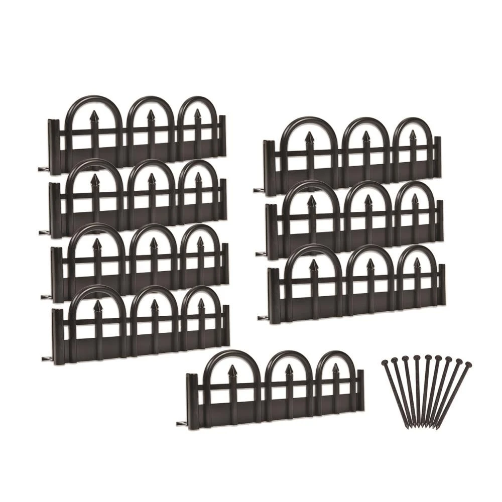 EasyFlex 8-Pack 10-ft Black Plastic Landscape Edging Bundle 1 EasyFlex 8-Pack 10-ft Black Plastic Landscape Edging Bundle