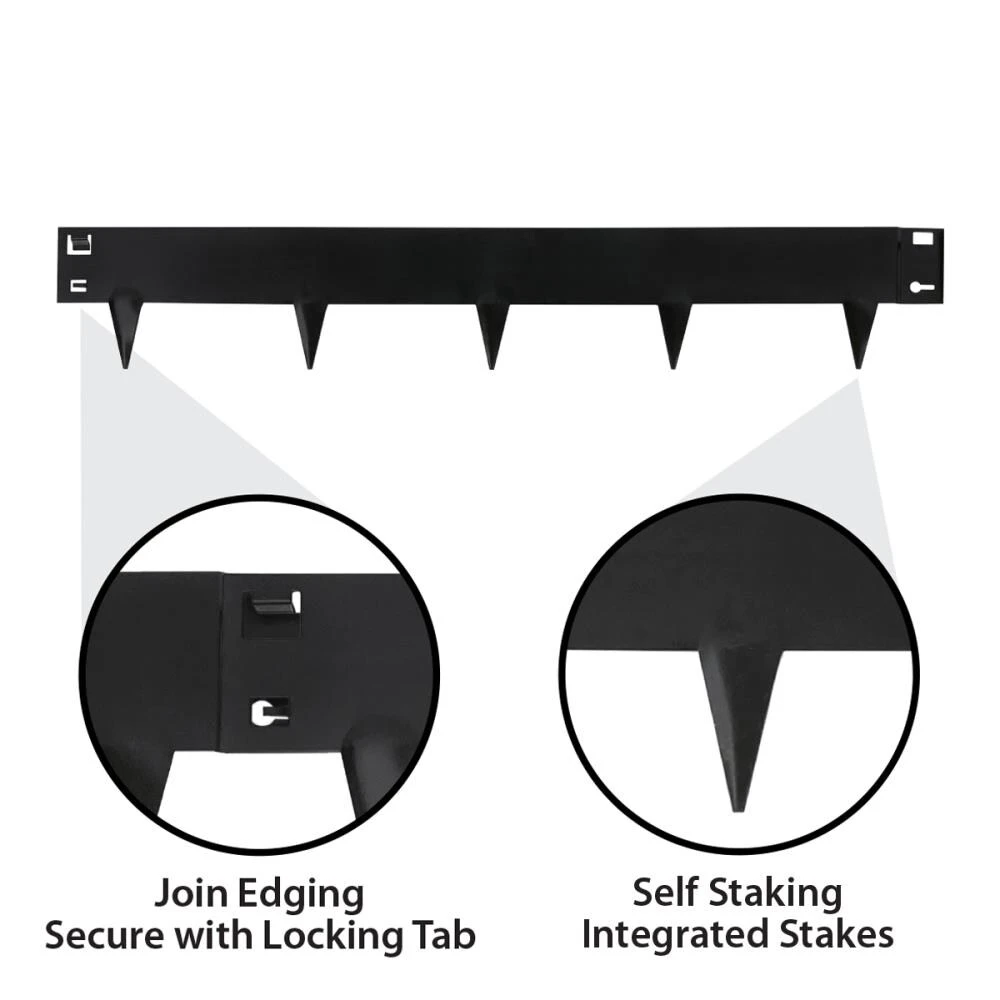 IRONRIDGE 5-Pack Black Landscape edging section 5 IRONRIDGE 5-Pack Black Landscape edging section - Image 5