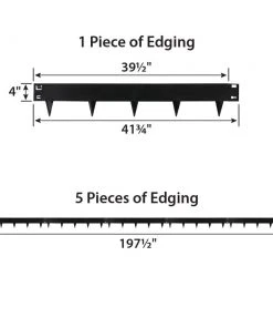 IRONRIDGE 5-Pack Black Landscape edging section 12 IRONRIDGE 5-Pack Black Landscape edging section -SoilCraft Shop 42352147