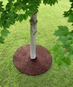 Rubberific Mulch Red Recycled Rubber Rubber 24-in Tree Ring -SoilCraft Shop 44013470