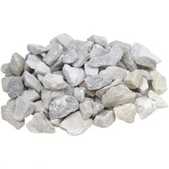 Beach Pebble Company Landscaping Rock Decorative stone chip 30-lb White Decorative Rock